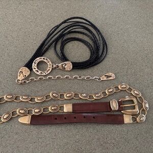Two Vintage Brighton Belts